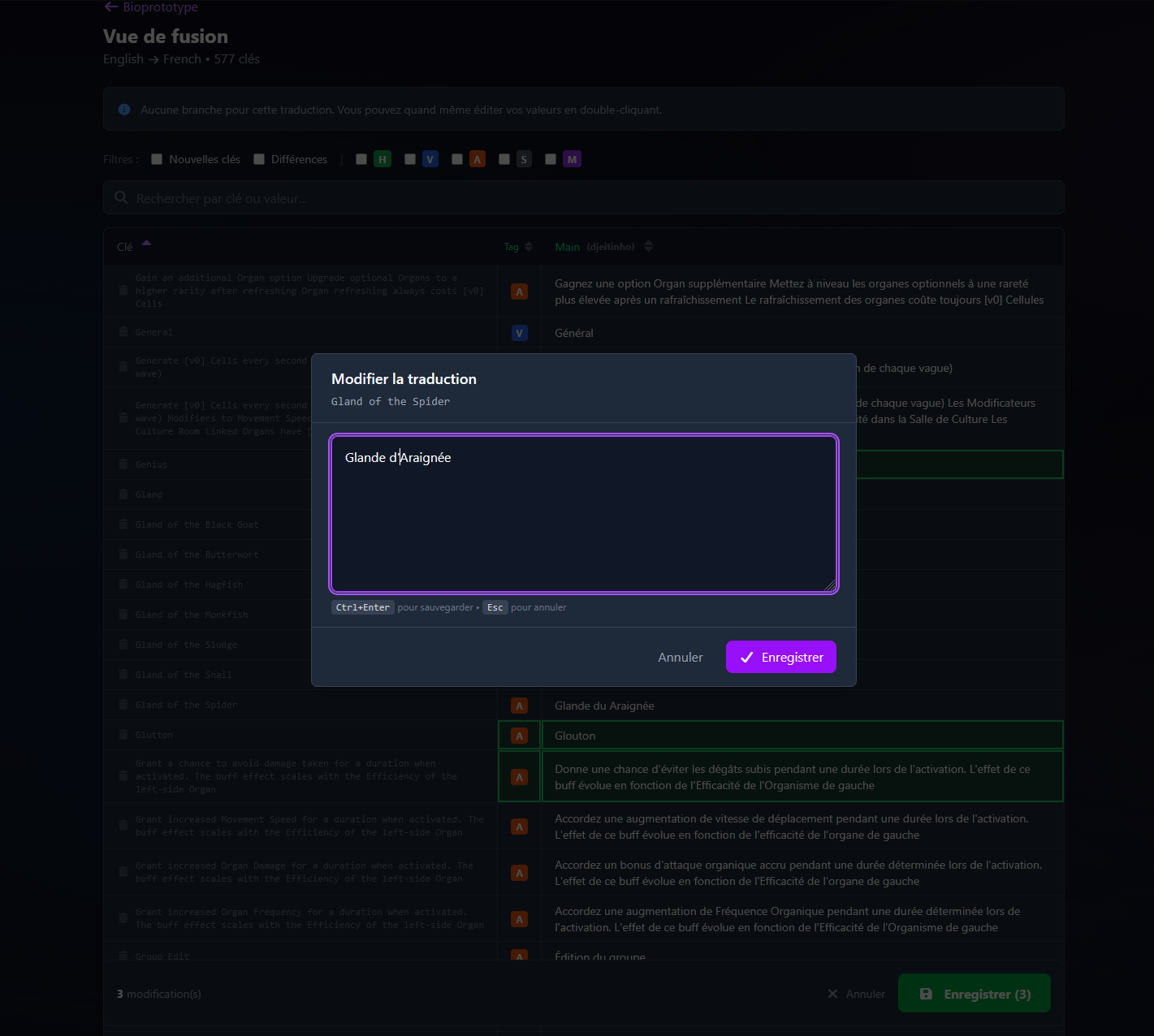 UnityGameTranslator web editor with validation